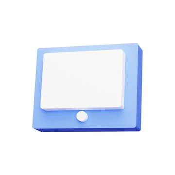 3d render illustration. TV icon Stock Illustration