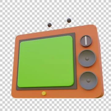 3d render illustration tv Stock Illustration