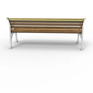 3d render image of aluminum bench Retro Stile 01 Illustrazione stock