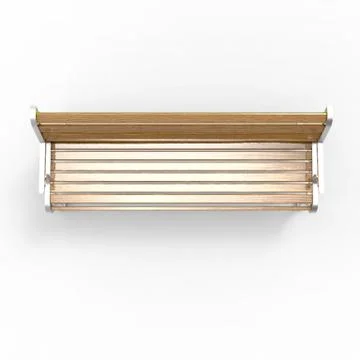 3d render image of aluminum bench Retro Stile 06 Stock Illustration