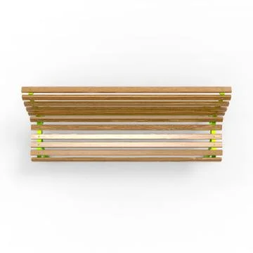 3d render image of aluminum bench new Europe 09 Stock Illustration