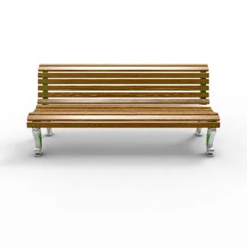 3d render image of aluminum bench Admiral 10 Stock Illustration