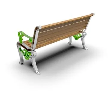 3d render image of aluminum bench Hephaestus 09 Stock Illustration