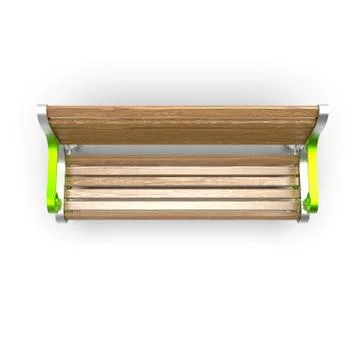 3d render image of aluminum bench Hephaestus 05 Stock Illustration