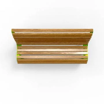 3d render image of aluminum bench Petersburg 03 Stock Illustration