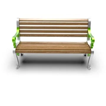 3d render image of aluminum bench Hephaestus 06 Stock Illustration