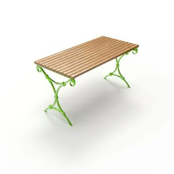 3d render image of a forged table Aven 05 Stock Illustration
