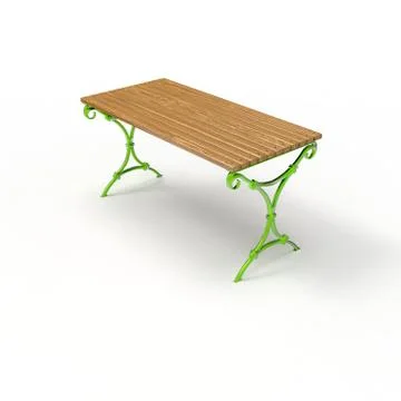 3d render image of a forged table Aven 03 Stock Illustration