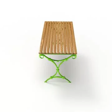 3d render image of a forged table Aven 04 Stock Illustration