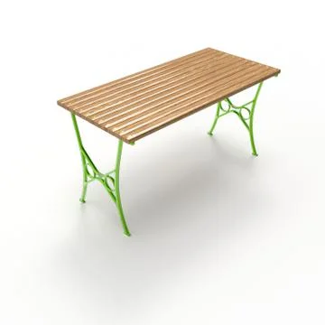3d render image of a forged table Boulevard 01 Stock Illustration