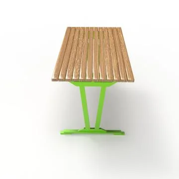 3d render image of a forged table Modern 01 Stock Illustration