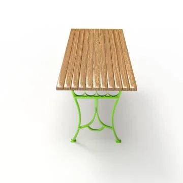 3d render image of a forged table Olimp 05 Stock Illustration