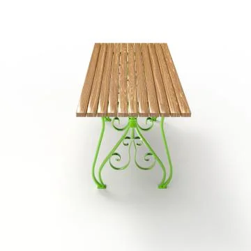 3d render image of a forged table Vena 04 Stock Illustration