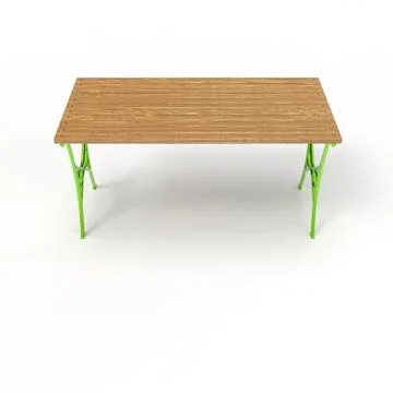 3d render image of a forged table Boulevard 03 Stock Illustration
