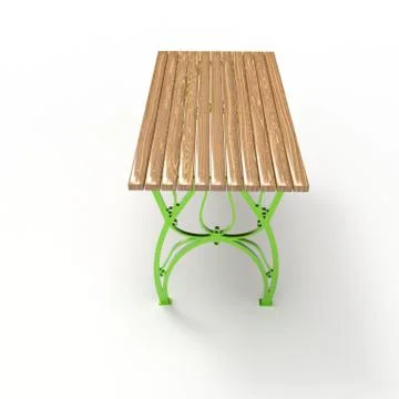 3d render image of a forged table Flora 05 Stock Illustration