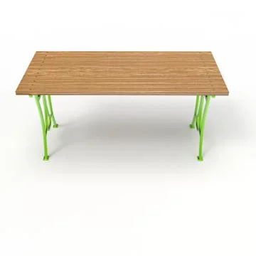3d render image of a forged table Olimp 03 Stock Illustration
