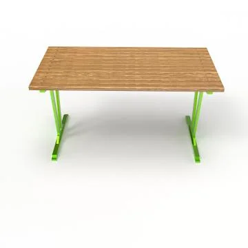 3d render image of a forged table Modern 04 Stock Illustration