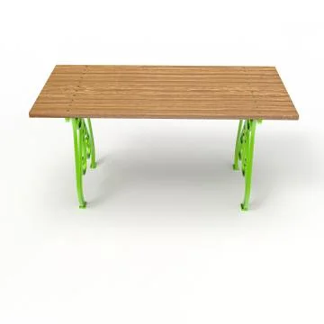 3d render image of a forged table Vena 02 Stock Illustration