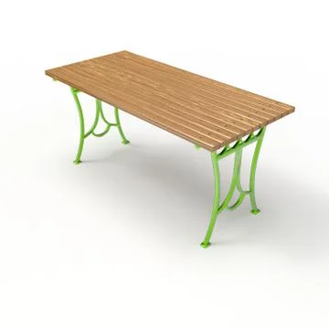 3d render image of a forged table Olimp 04 Stock Illustration