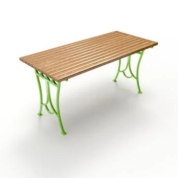 3d render image of a forged table Olimp 01 Stock Illustration