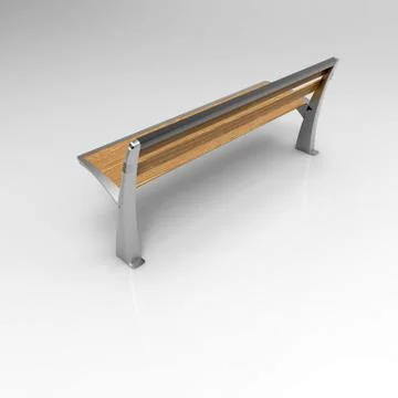 3d render image of a Lily bench aluminum 06 Stock-Illustration