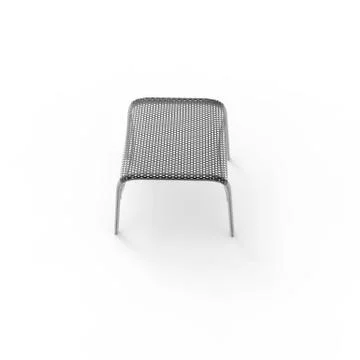 3d render image of a small stool made of perforated metal 05 Stock Illustration