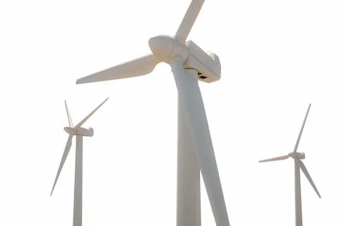 3d render image of wind turbines, ecology concept Stock Illustration
