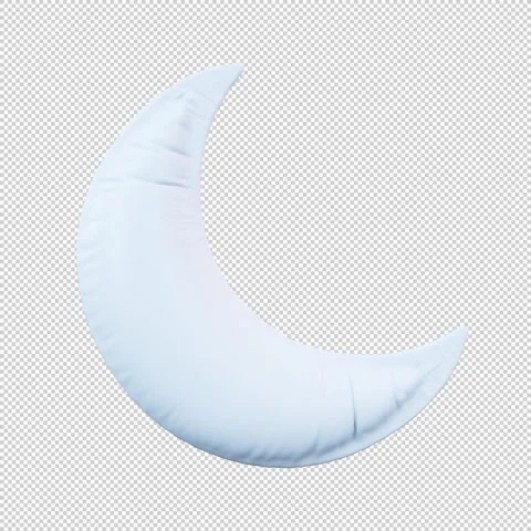 3D Render of Inflatable Balloon Crescent Moon Gently Swaying in Seamless Lo.. Stock Footage 317741832