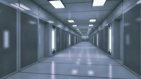 3D render Interior and futuristic architecture design Illustrazione stock