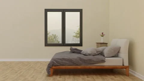 3d render interior minimalism, chair and table Stock Footage 157782216