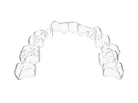 3d render of invisalign removable aligner Stock Illustration