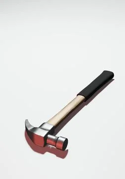 3d render of isolated claw hammer with for home repair tool or weapon Stock Illustration
