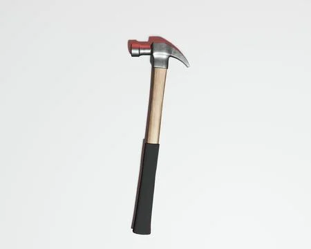 3d render of isolated claw hammer with for home repair tool or weapon Stock Illustration