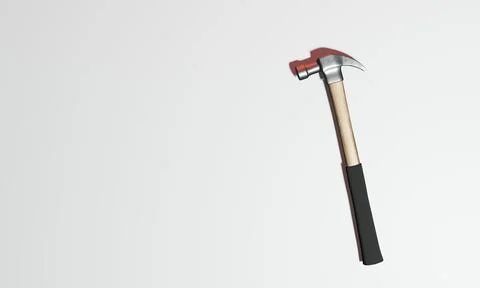 3d render of isolated claw hammer with for home repair tool or weapon Stock Illustration