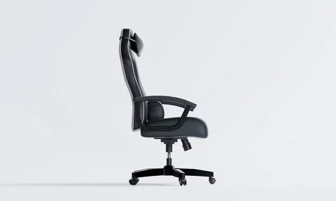 3d render of isolated gaming computer pc or office chair on white background Stock Illustration