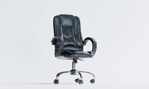 3d render of isolated office leather chair for profession and power concept Stock Illustration