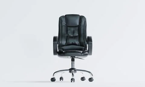 3d render of isolated office leather chair for profession and power concept Stock Illustration