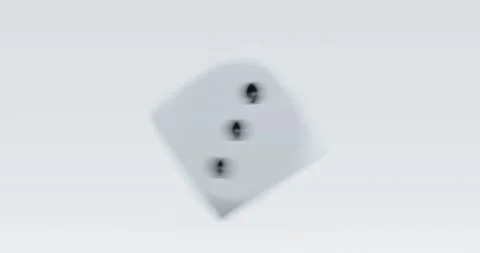 3d render of isolated spinning or rotating dice for casino or gambling concep Stock Footage 234058119