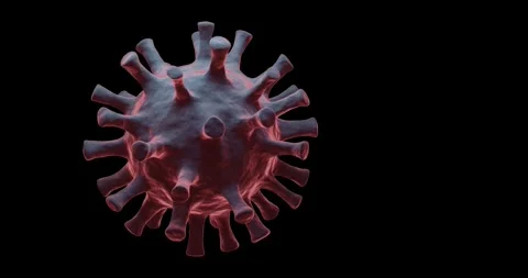 3d render isolated virus for covid 19 concept Video stock 260554091