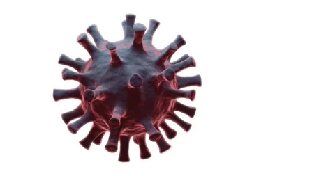 3d render isolated virus for covid 19 concept Video stock 260554092