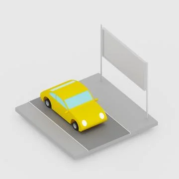 3D render isometric Stock Illustration