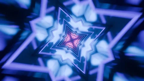3d render kaleidoscope cinematic background, endless loop Vidéo 274848673