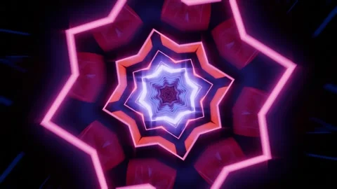 3d render kaleidoscope cinematic background, endless loop Vidéo 274848829