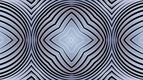 3d render. Kaleidoscope effect with symmetrical structure with round thing like 스톡 일러스트