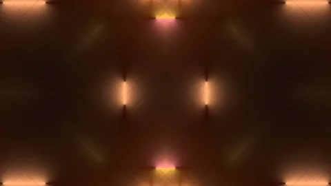 3d render kaleidoscopic pattern of glowing neon stripes. Digital loop animation Stock Footage 172134374