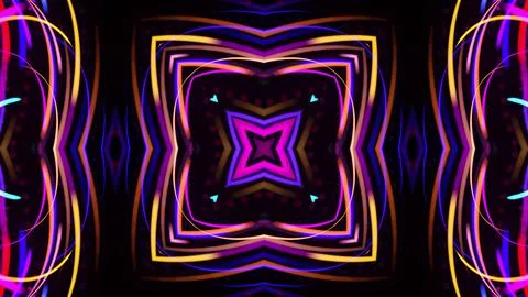 3d render. Kaleidoscopic simmetrical structure. Abstract laser show. Abstract bg 스톡 일러스트