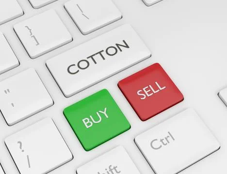3d render of keyboard with cotton key 写真素材