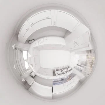 3d render of the kitchen interior design Stock Illustration