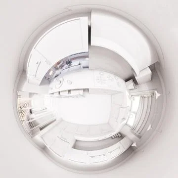 3d render of the kitchen interior design Stock Illustration