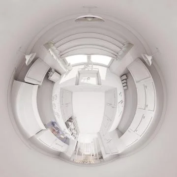 3d render of the kitchen interior design Stock Illustration